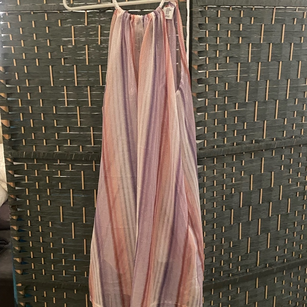 Chic Multicolor Halter Dress